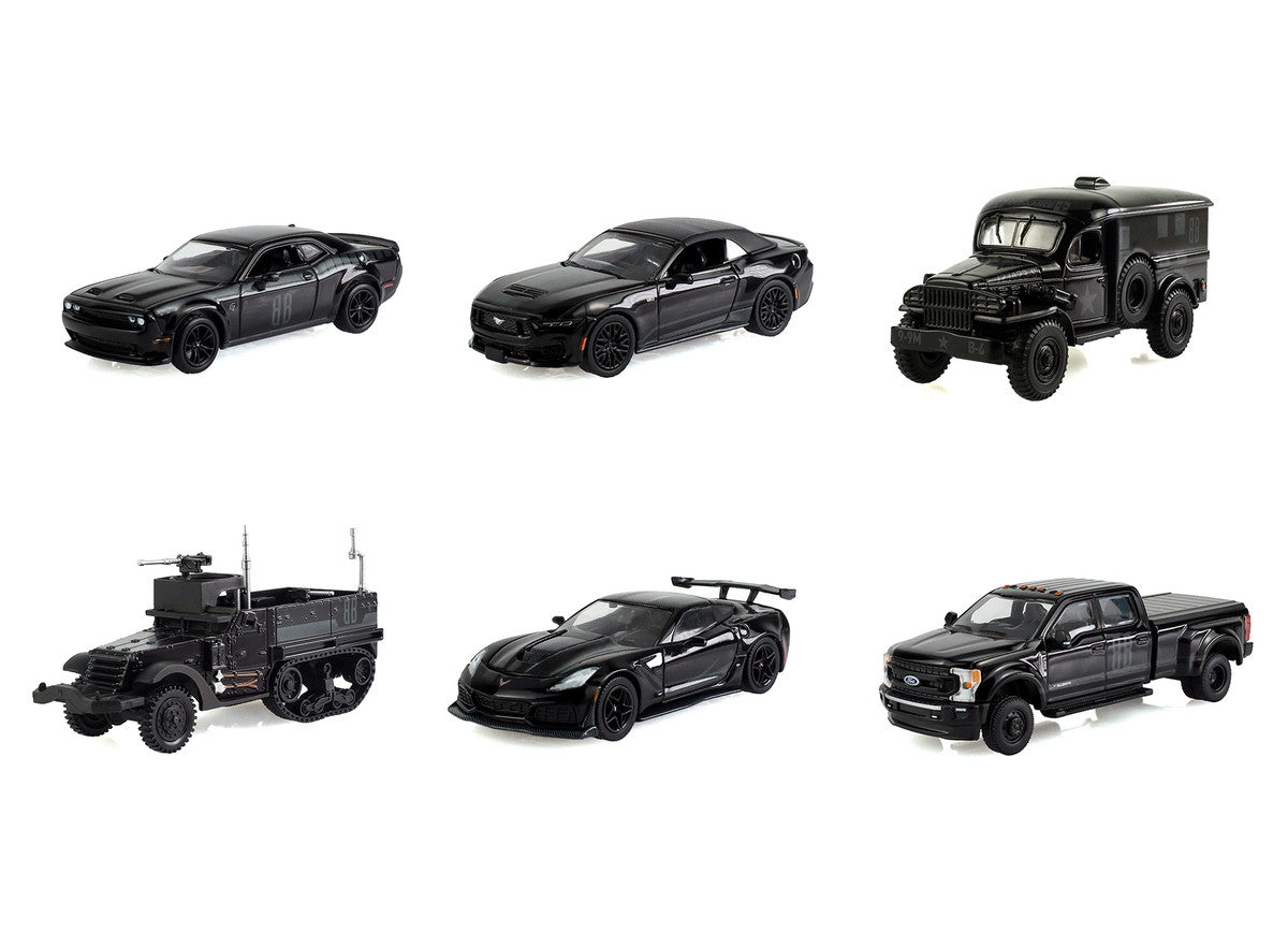 "Black Bandit" Series 31 6 piece Set 1/64 Diecast Model Cars by Greenlight-1