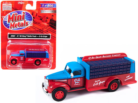 1941-1946 Chevrolet Delivery Bottle Truck "O-So Grape" 1/87 (HO) Scale Model by Classic Metal Works-0