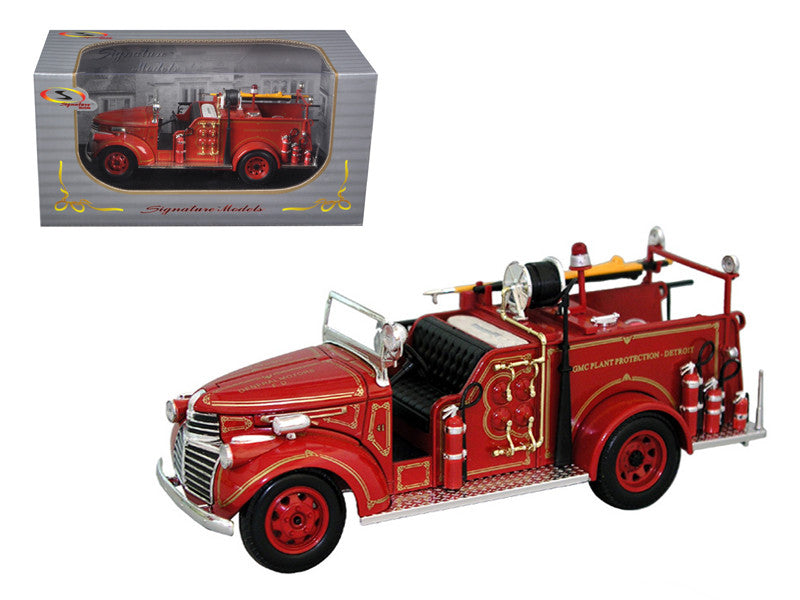 1941 GMC Fire Engine Truck Red 1/32 Diecast Model by Signature Models-0