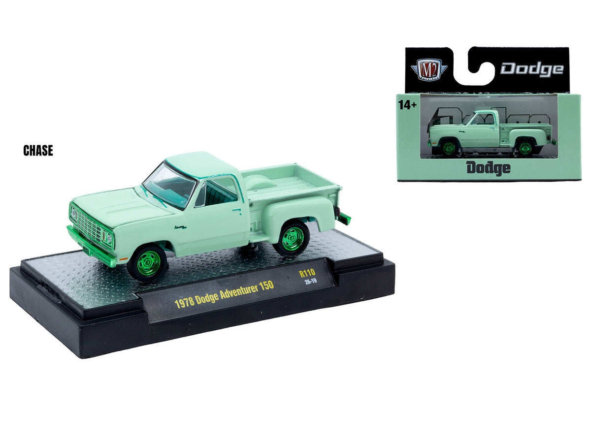 "Auto-Thentics" 6 piece Set Release 110 IN DISPLAY CASES Limited Edition 1/64 Diecast Model Cars by M2 Machines-1