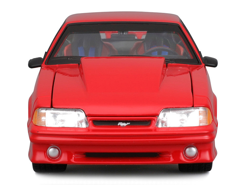 1993 Ford Mustang SVT Cobra Red "Classic Muscle" "Maisto Design" Series 1/24 Diecast Model Car by Maisto-3