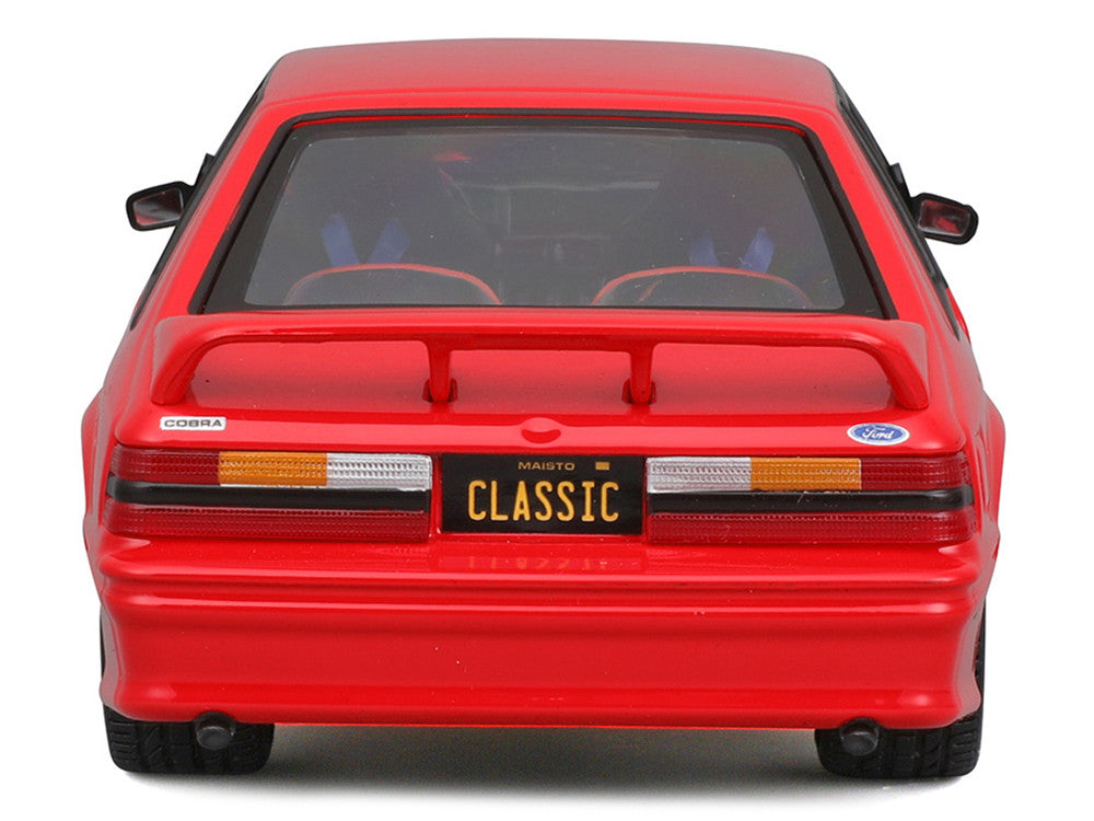1993 Ford Mustang SVT Cobra Red "Classic Muscle" "Maisto Design" Series 1/24 Diecast Model Car by Maisto-4