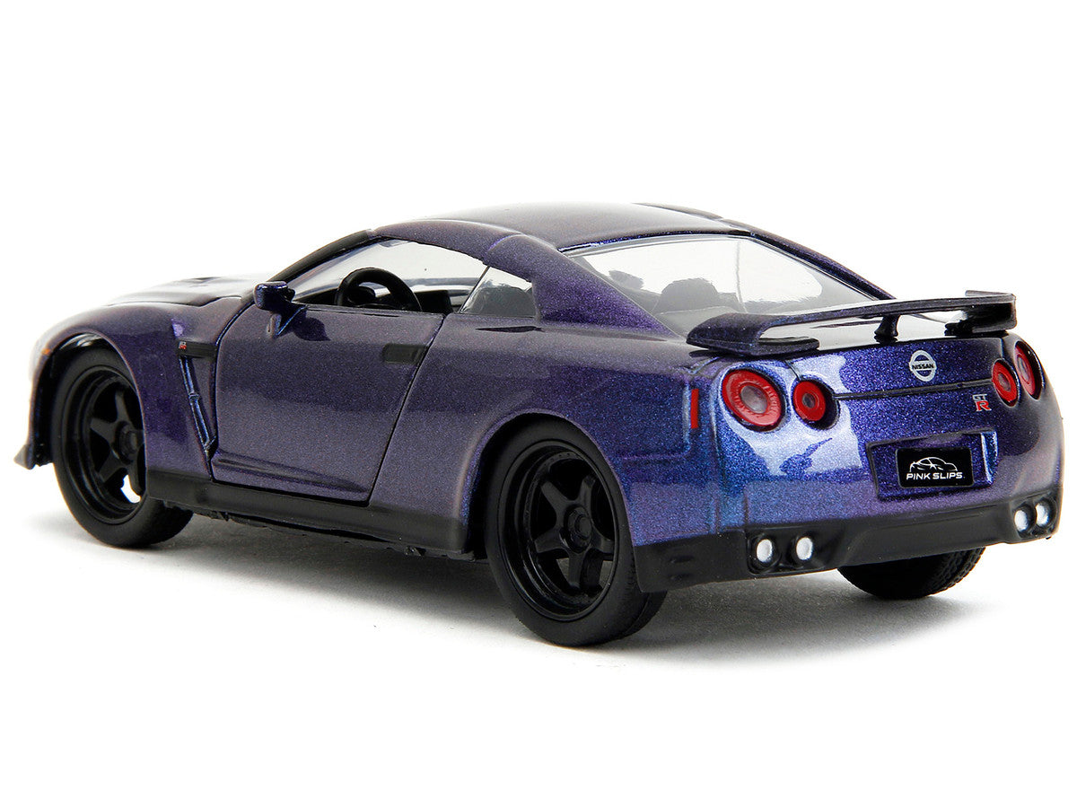 2009 Nissan GT-R (R35) Purple Metallic "Pink Slips" Series 1/32 Diecast Model Car by Jada-4
