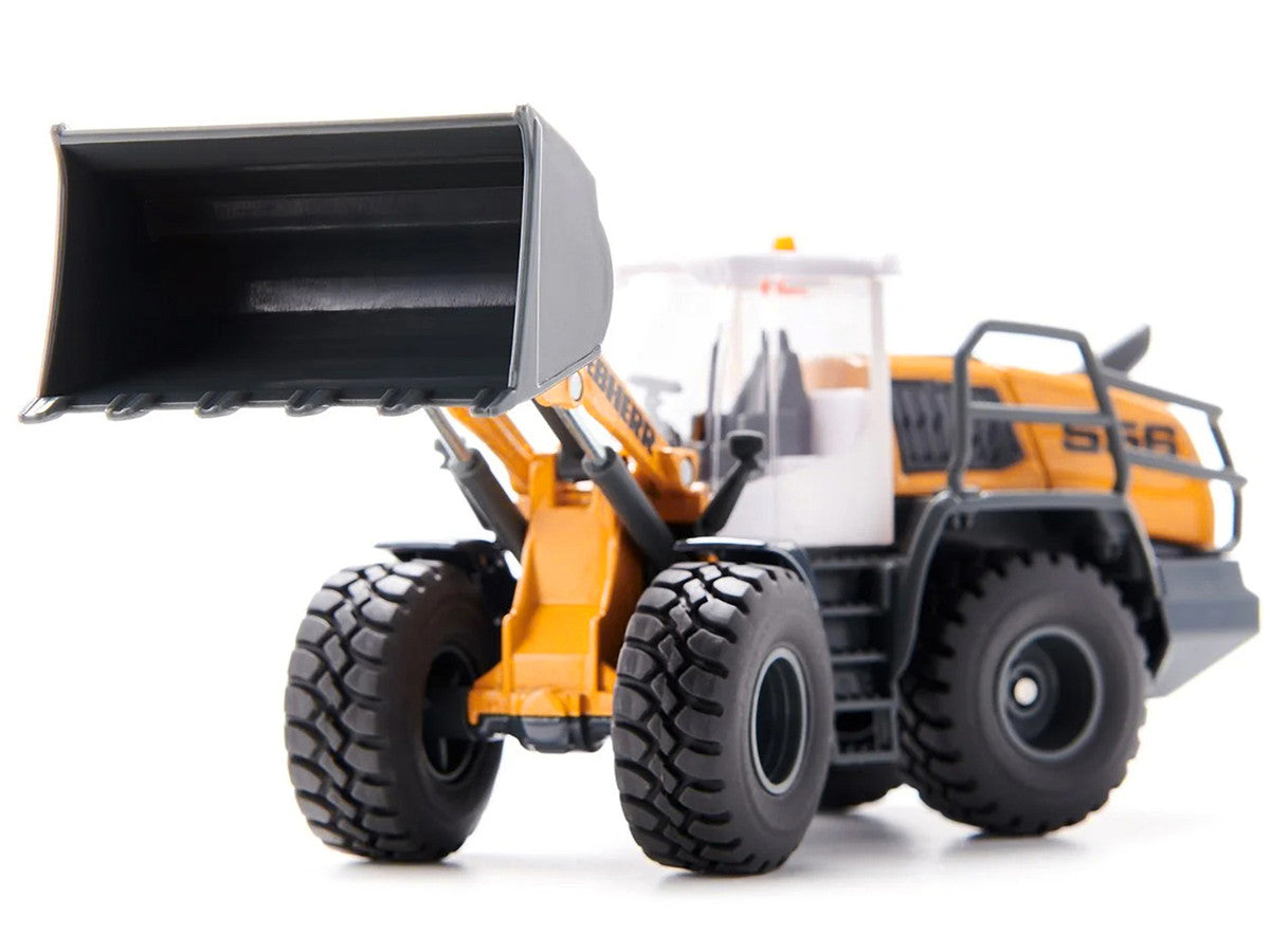 Liebherr L556 Wheel Loader Yellow with White Cabin 1/50 Diecast Model by Siku-1