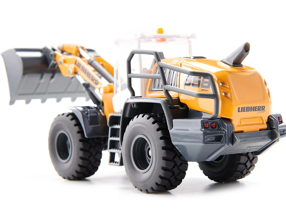 Liebherr L556 Wheel Loader Yellow with White Cabin 1/50 Diecast Model by Siku-3