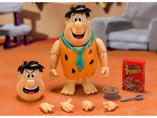 Fred Flintstone 6" Moveable Figure with Accessories and Alternate Head and Hands "The Flintstones - Post Fruity Pebbles" Model by Jada-0