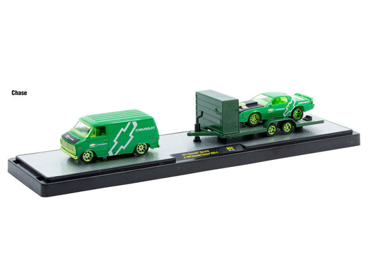 Auto Haulers Set of 3 Trucks Release 94 Limited Edition to 6000 pieces Worldwide 1/64 Diecast Models by M2 Machines-0