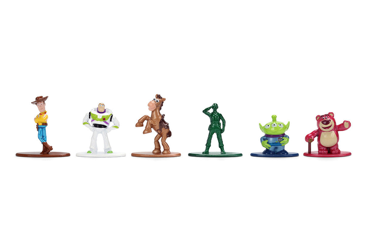 Set of 6 Diecast Figures "Toy Story" Movie Franchise "Nano Metalfigs" Series Diecast Models by Jada-1