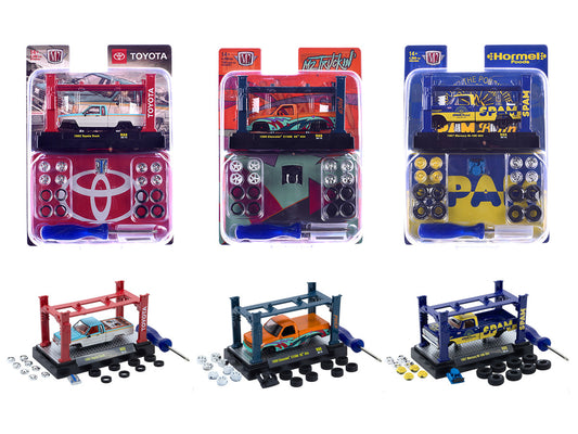 Model Kit 3 piece Car Set Release #88 Limited Edition to 4800 pieces Worldwide 1/64 Diecast Models by M2 Machines-0