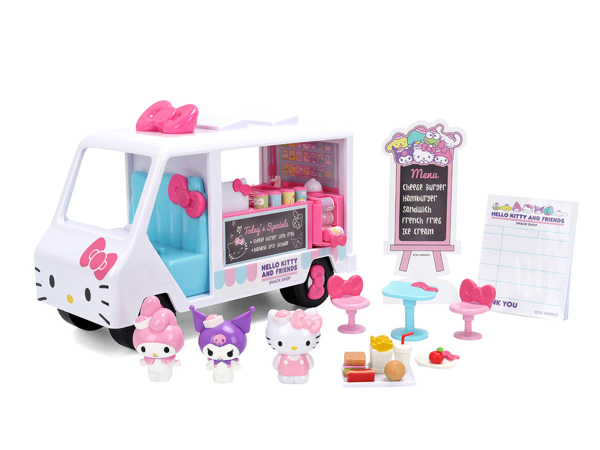 "Hello Kitty and Friends" Food Truck Set with 3 Figures Model by Jada-3