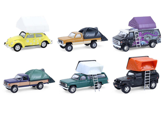 "The Great Outdoors" Series 4 Set of 6 pieces 1/64 Diecast Model Cars by Greenlight-0