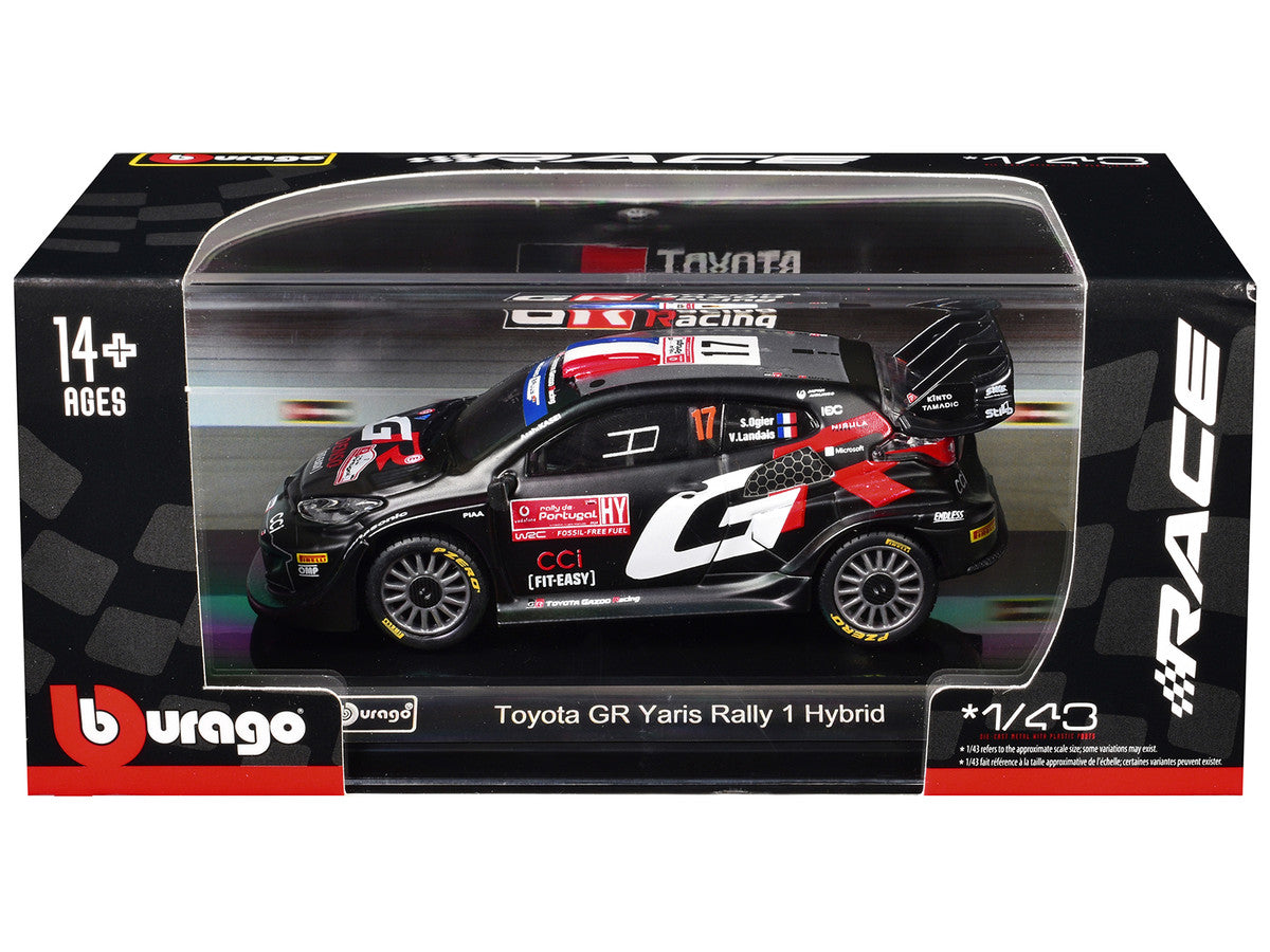 Toyota GR Yaris Rally1 Hybrid #17 Sebastien Ogier - Vincent Landais "Toyota Gazoo Racing WRT" "World Rally Championship" (2024) "Race" Series 1/43 Diecast Model Car by Bburago-1