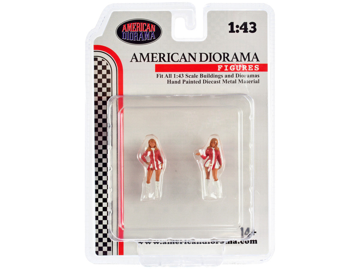 "Race Day" Two Diecast Figures Set 6 for 1/43 Scale Models by American Diorama-2