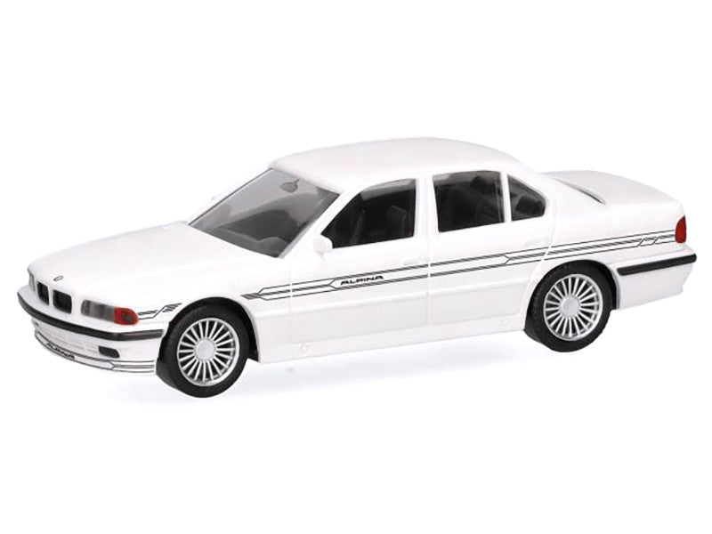 BMW Alpina B12 White 1/87 (HO) Plastic Model Car by Herpa-1
