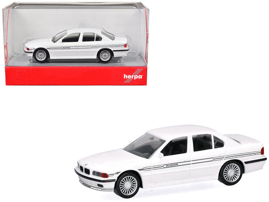 BMW Alpina B12 White 1/87 (HO) Plastic Model Car by Herpa-0