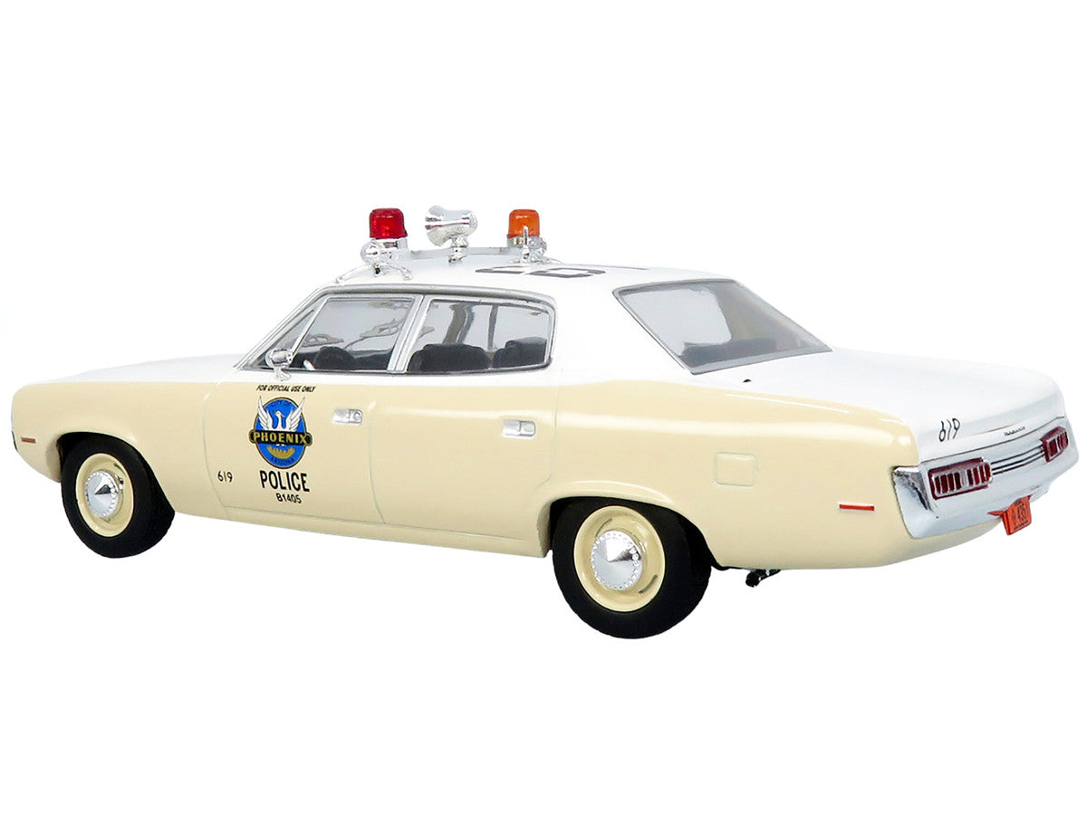 1972 AMC Matador Police Car "Phoenix Police Department" White and Beige 1/43 Diecast Model by Iconic Replicas-1