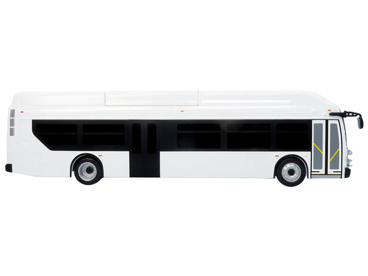 New Flyer Xcelsior Transit Bus Bank White "The Bus & Motorcoach Collection" Limited Edition to 504 Pieces Worldwide 1/43 Model by Iconic Replicas-0
