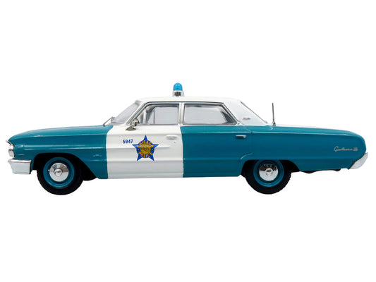 1964 Ford Galaxie 500 Police Car "Chicago Police Department" Blue and White "Five0" Series Limited Edition to 504 pieces Worldwide 1/43 Diecast Model by Iconic Replicas-0