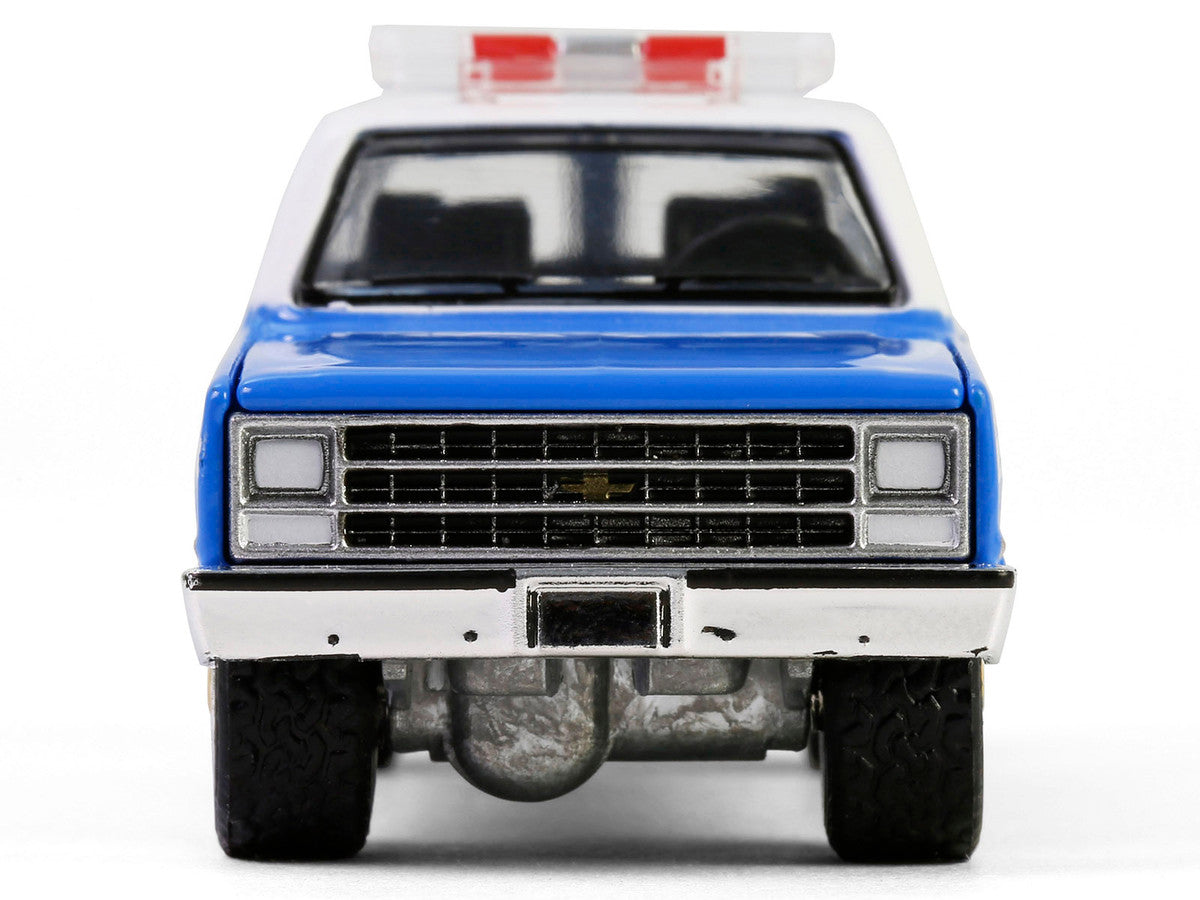 1990 Chevrolet Suburban K2500 Scottsdale "NYPD (New York City Police Department)" Blue with White Top "Hot Pursuit" Series 46 1/64 Diecast Model Car by Greenlight-3
