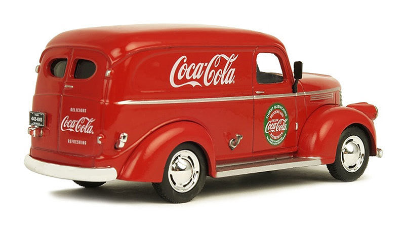 1945 Panel Delivery Van "Coca-Cola" Red 1/43 Diecast Model Car by Motorcity Classics-1