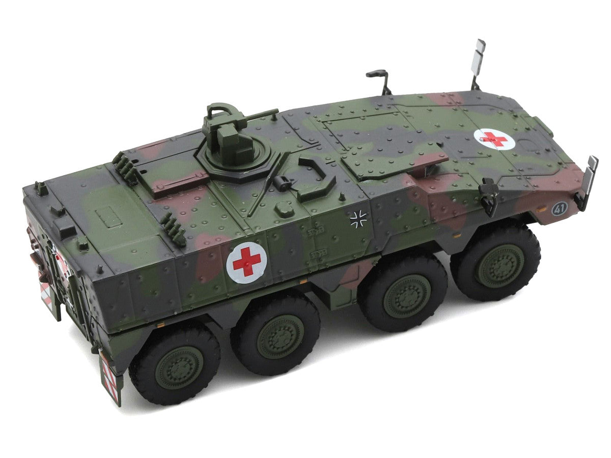Tpz. Tank Boxer "Medic Unit - German Army" Green Camouflage 1/87 (HO) Scale Diecast Model Car by Schuco-2