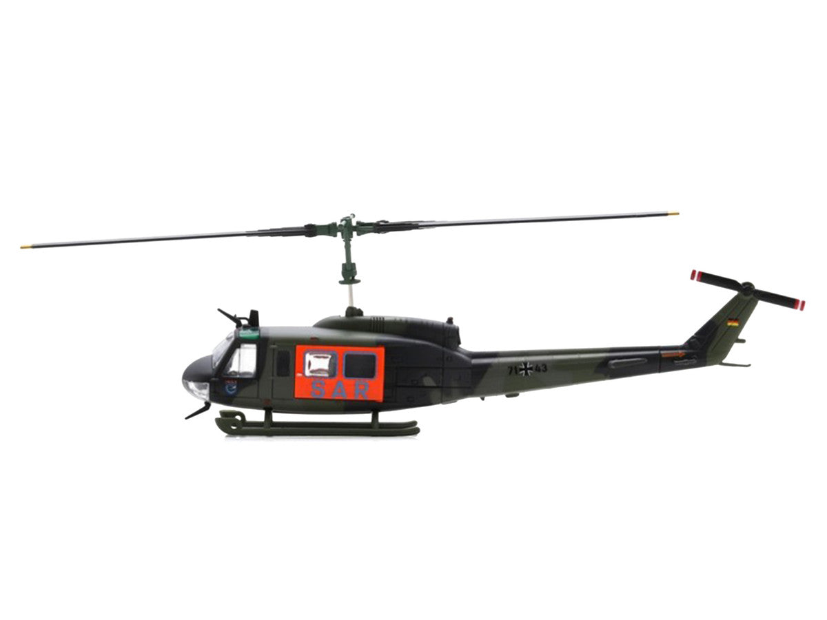 Bell UH 1D Helicopter "SAR - German Army" Green Camouflage 1/87 (HO) Scale Diecast Model Car by Schuco-1