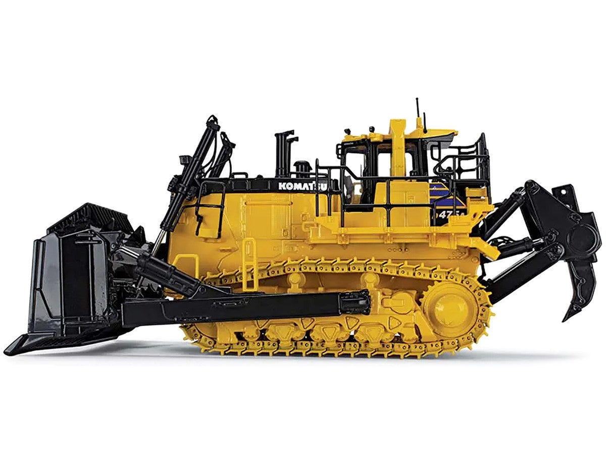 Komatsu D475A-8 Dozer with Ripper Yellow 1/50 Diecast Model by First Gear-2