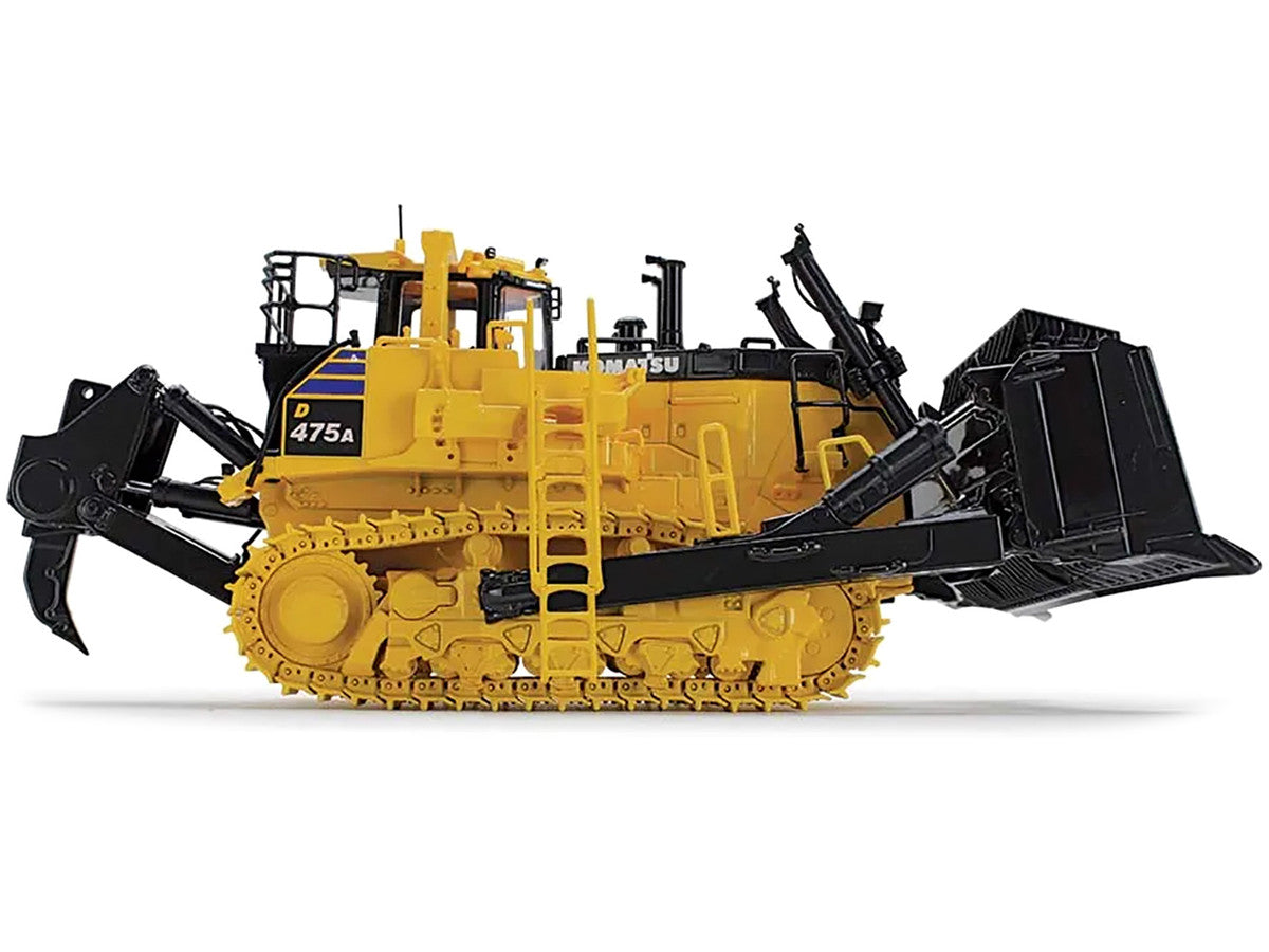 Komatsu D475A-8 Dozer with Ripper Yellow 1/50 Diecast Model by First Gear-1