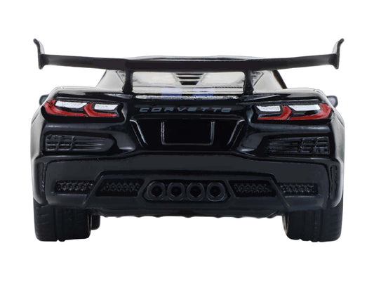 2025 Chevrolet Corvette C8 ZR1 Black with Blue Stripes with Raw Casting Dual Pack "2025 Greenlight Waltersons Collector's Expo Exclusive" 1/64 Diecast Model Car by Greenlight-0