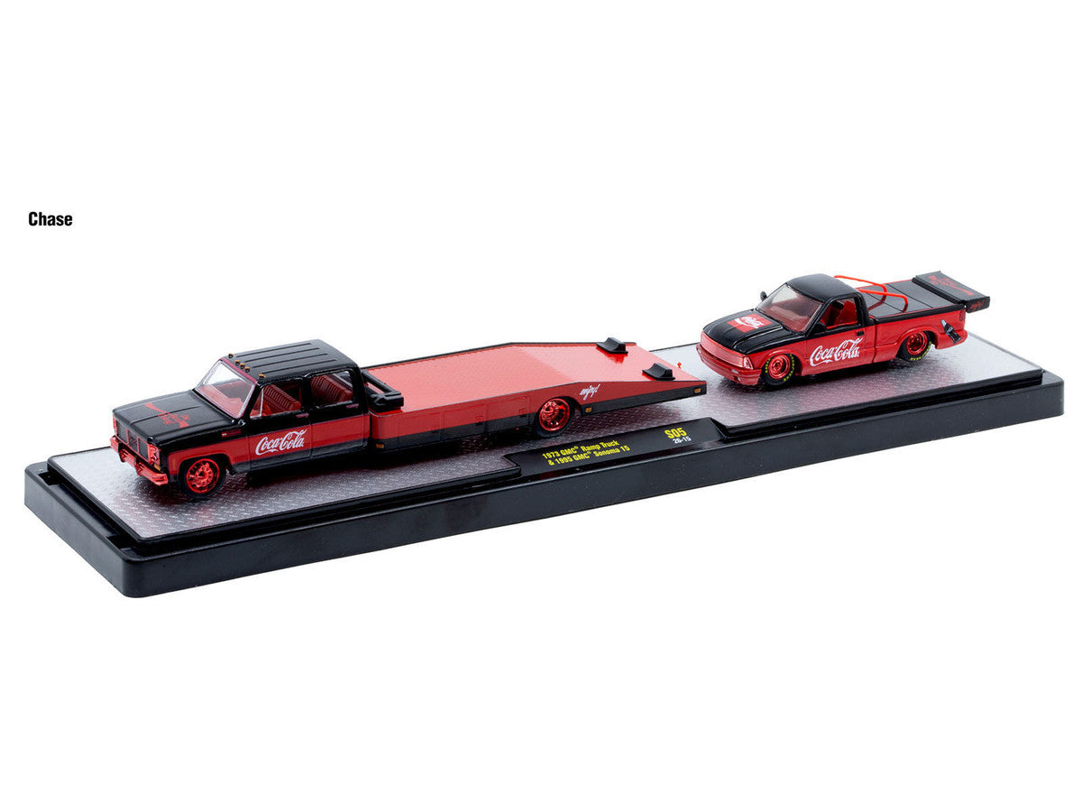 Auto Haulers "Coca-Cola" Set of 3 pieces Release S05 Limited Edition to 6000 pieces Worldwide 1/64 Diecast Models by M2 Machines-2