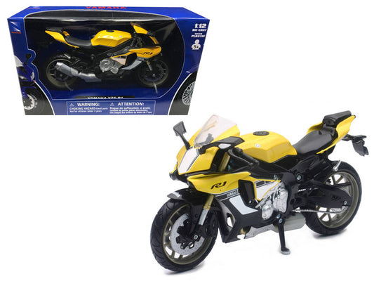 2016 Yamaha YZF-R1 Yellow Motorcycle Model 1/12 by New Ray-0