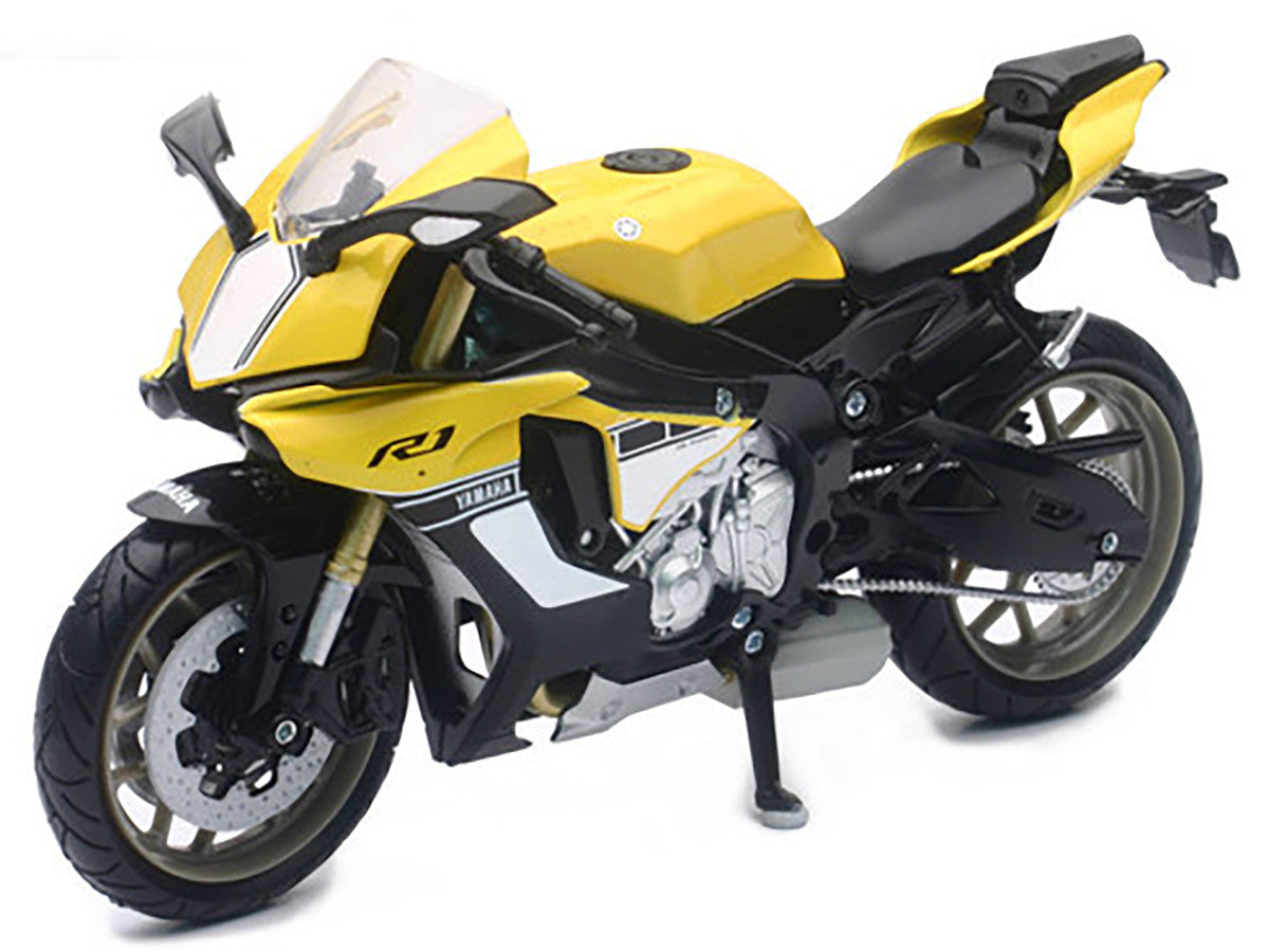 2016 Yamaha YZF-R1 Yellow Motorcycle Model 1/12 by New Ray-2