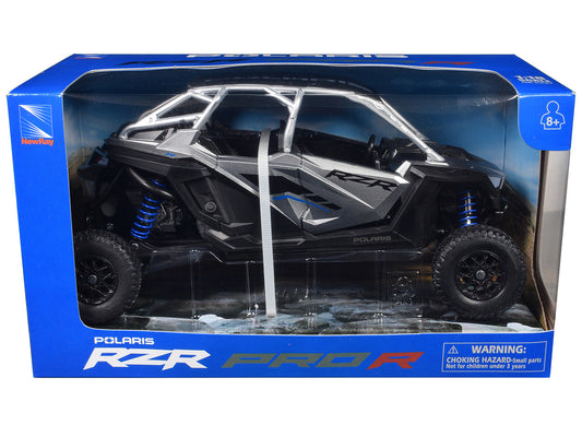 Polaris RZR Pro R UTV Silver Metallic and Black 1/18 Diecast Model by New Ray-0