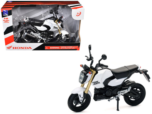 Honda GROM Motorcycle White 1/12 Diecast Model by New Ray-0