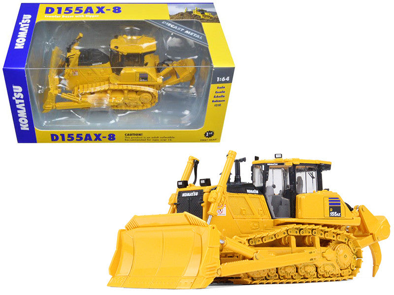 Komatsu D155AX-8 Sigmadozer with Ripper 1/64 Diecast Model by First Gear-0