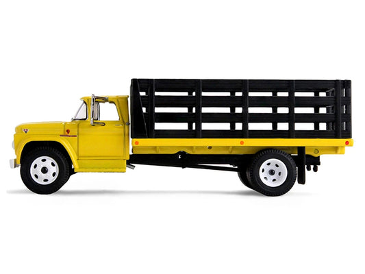 GMC 4000 Stake Truck Bright Yellow 1/64 Diecast Model by DCP/First Gear-0