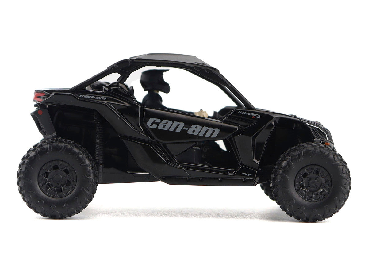 Can-Am Maverick X3 X RS Turbo RR Triple Black with Driver Figure 1/32 Diecast Model by BRP Models-1