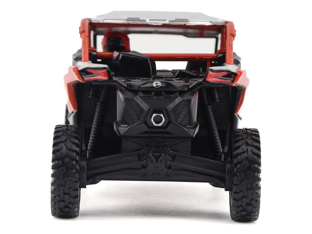 Can-Am Maverick X3 X RS Turbo RR Chalk Gray and Magma Red with Driver Figure 1/32 Diecast Model by BRP Models-2