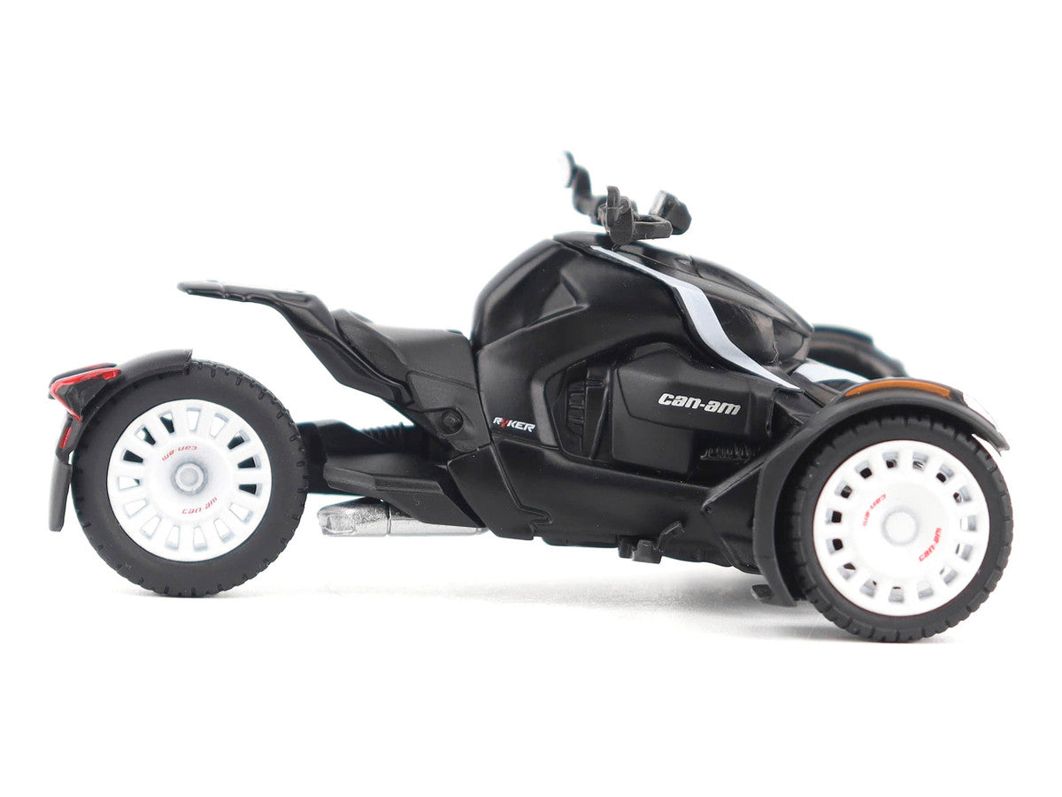 Can-Am Ryker Rally 3-Wheel Motorcycle Ghost Black 1/32 Diecast Model by BRP Models-2