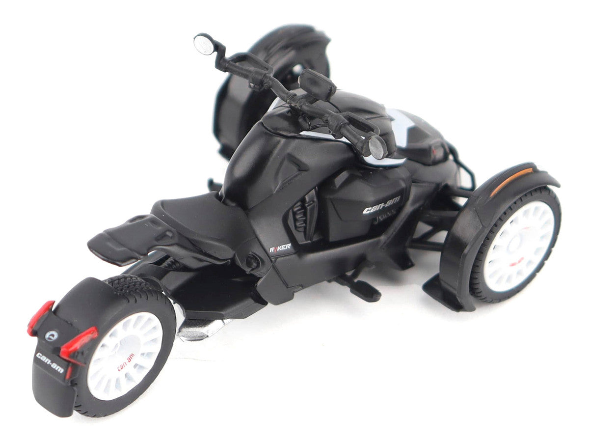 Can-Am Ryker Rally 3-Wheel Motorcycle Ghost Black 1/32 Diecast Model by BRP Models-3