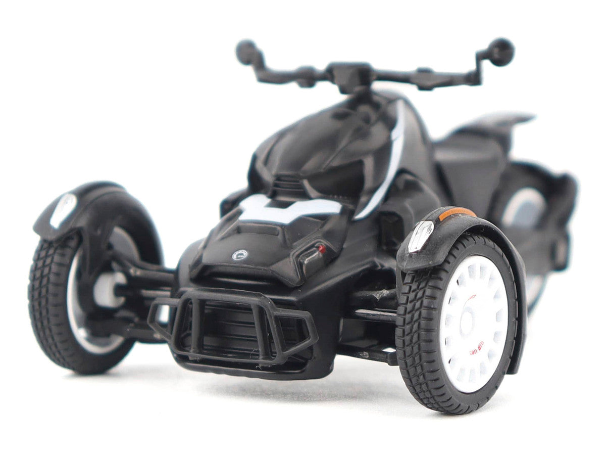 Can-Am Ryker Rally 3-Wheel Motorcycle Ghost Black 1/32 Diecast Model by BRP Models-1