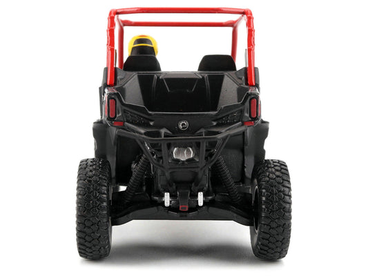 Can-Am Maverick Sport XRC 1000R Red and Gray with Driver Figure 1/32 Diecast Model by BRP Models-0