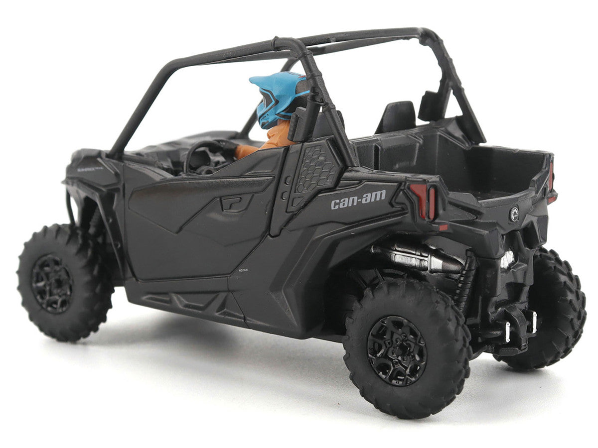 Can-Am Maverick Trail DPS 1000 Matt Black with Driver Figure 1/32 Diecast Model by BRP Models-2