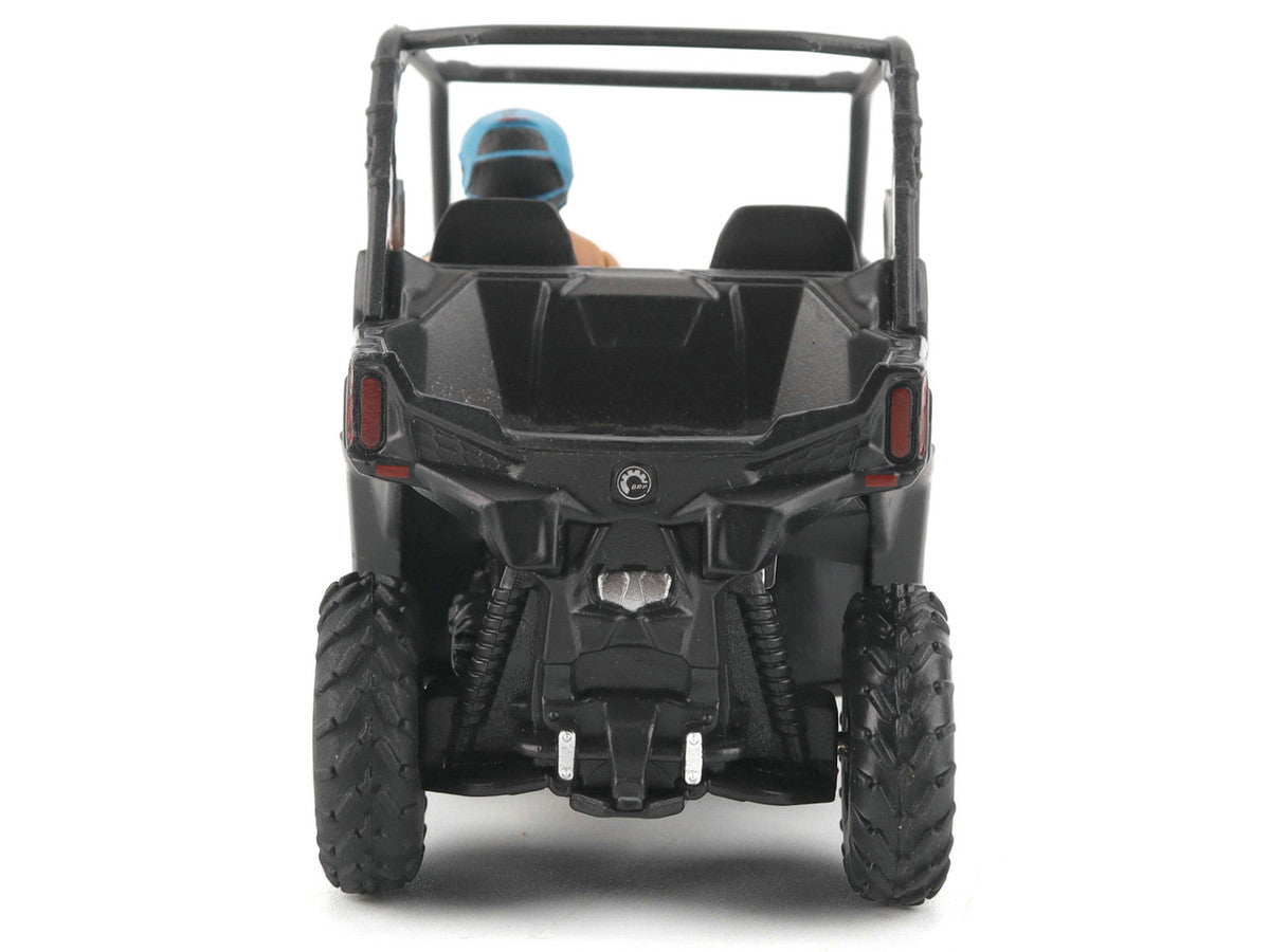 Can-Am Maverick Trail DPS 1000 Matt Black with Driver Figure 1/32 Diecast Model by BRP Models-1