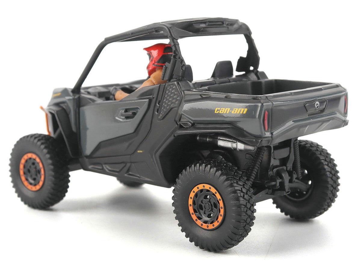 Can-Am Commander XT-P 1000R Gray and Orange with Driver Figure 1/32 Diecast Model by BRP Models-3