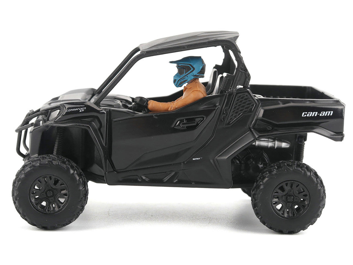 Can-Am Commander XT 1000R Matt Black with Driver Figure 1/32 Diecast Model by BRP Models-2
