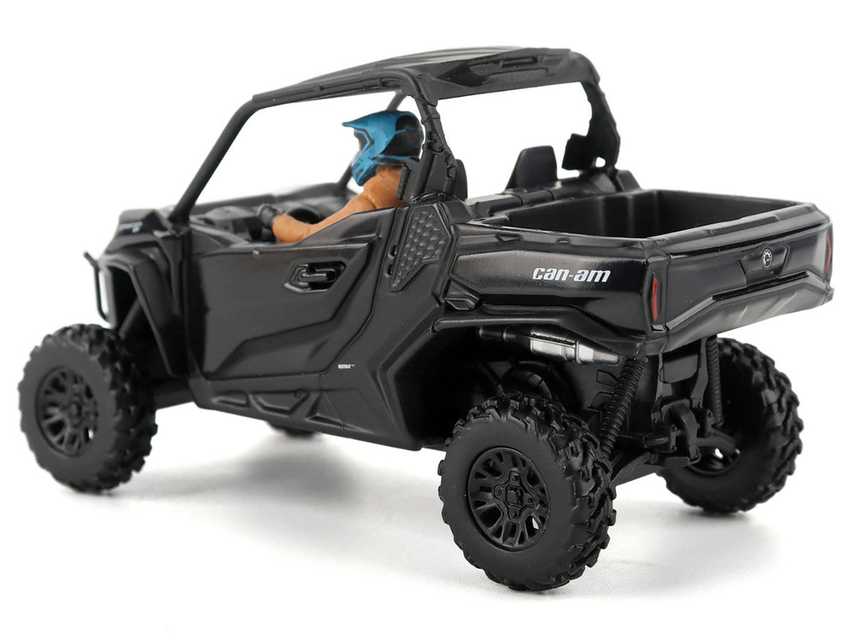 Can-Am Commander XT 1000R Matt Black with Driver Figure 1/32 Diecast Model by BRP Models-1