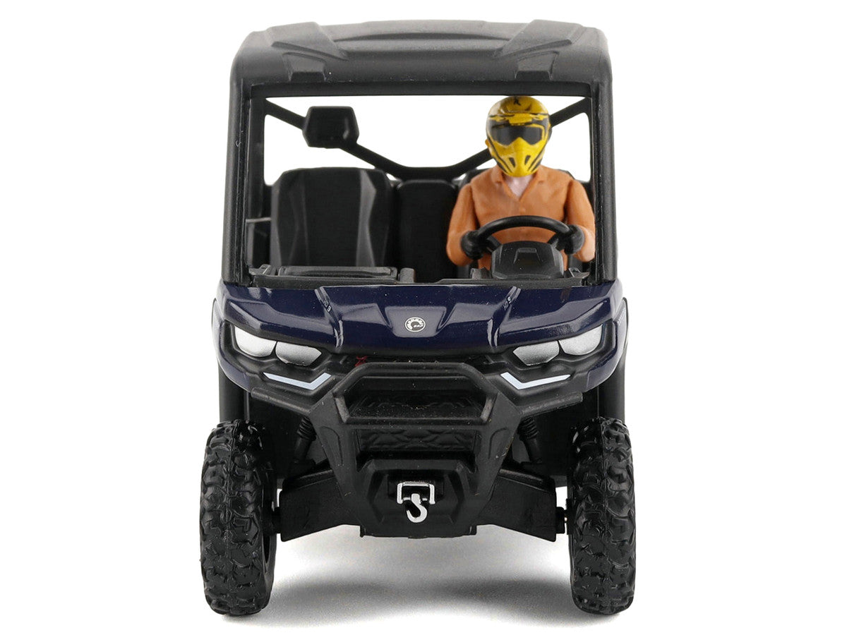 Can-Am Defender XT HD9 Navy Blue and Black with Driver Figure 1/32 Diecast Model by BRP Models-3