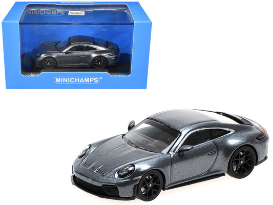 2025 Porsche 911 (992.2) GT3 Touring Gray Metallic Limited Edition to 240 pieces Worldwide 1/64 Diecast Model Car by Minichamps-0