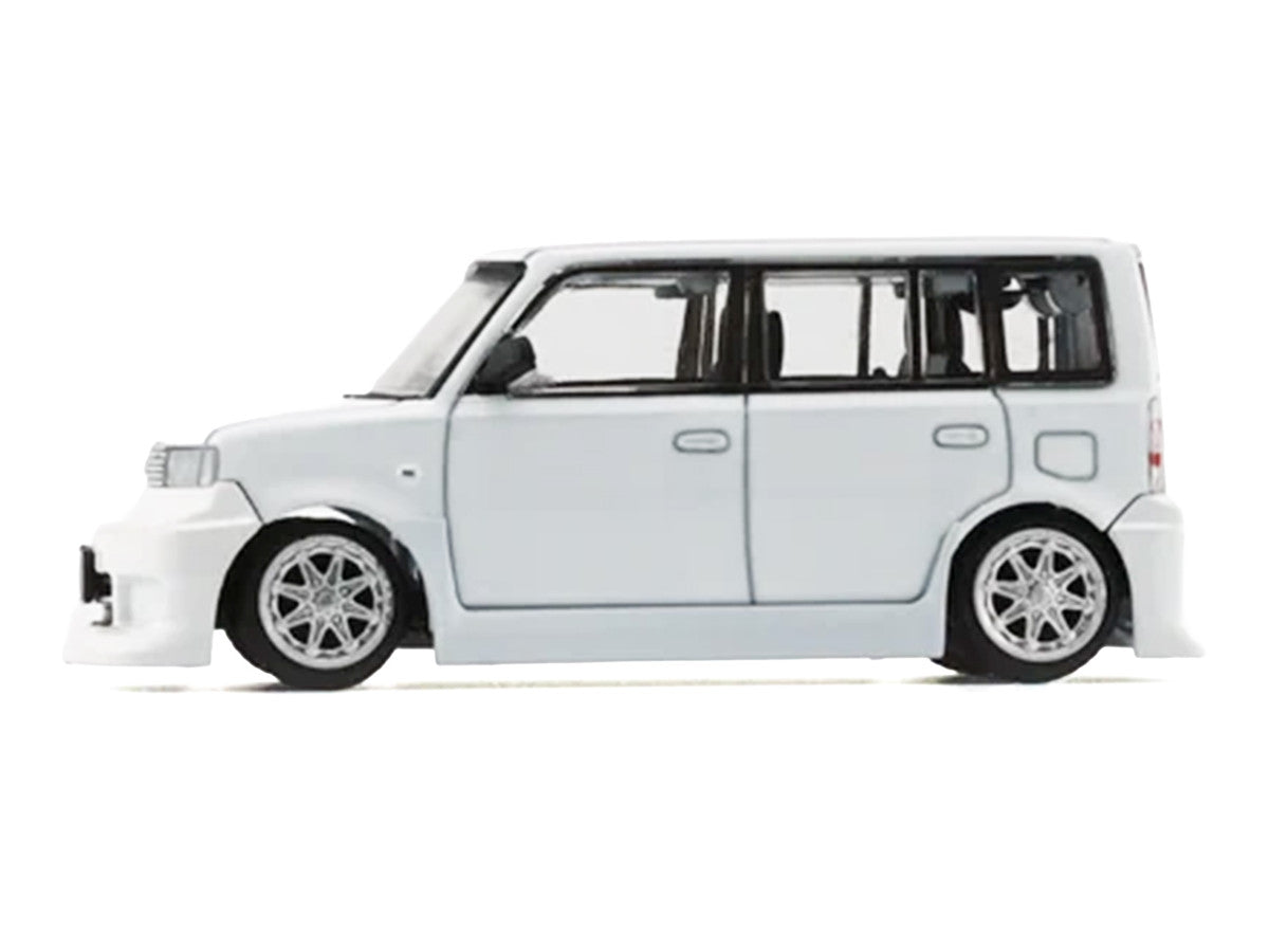 Toyota bB 2000 Van White with Extra Accessories 1/64 Diecast Model Car by BM Creations-2